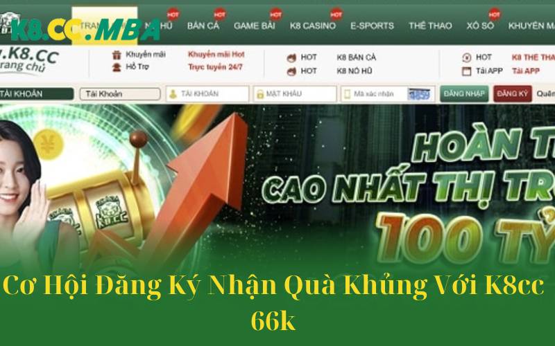 Cơ Hội Đăng Ký Nhận Quà Khủng Với K8cc 66k